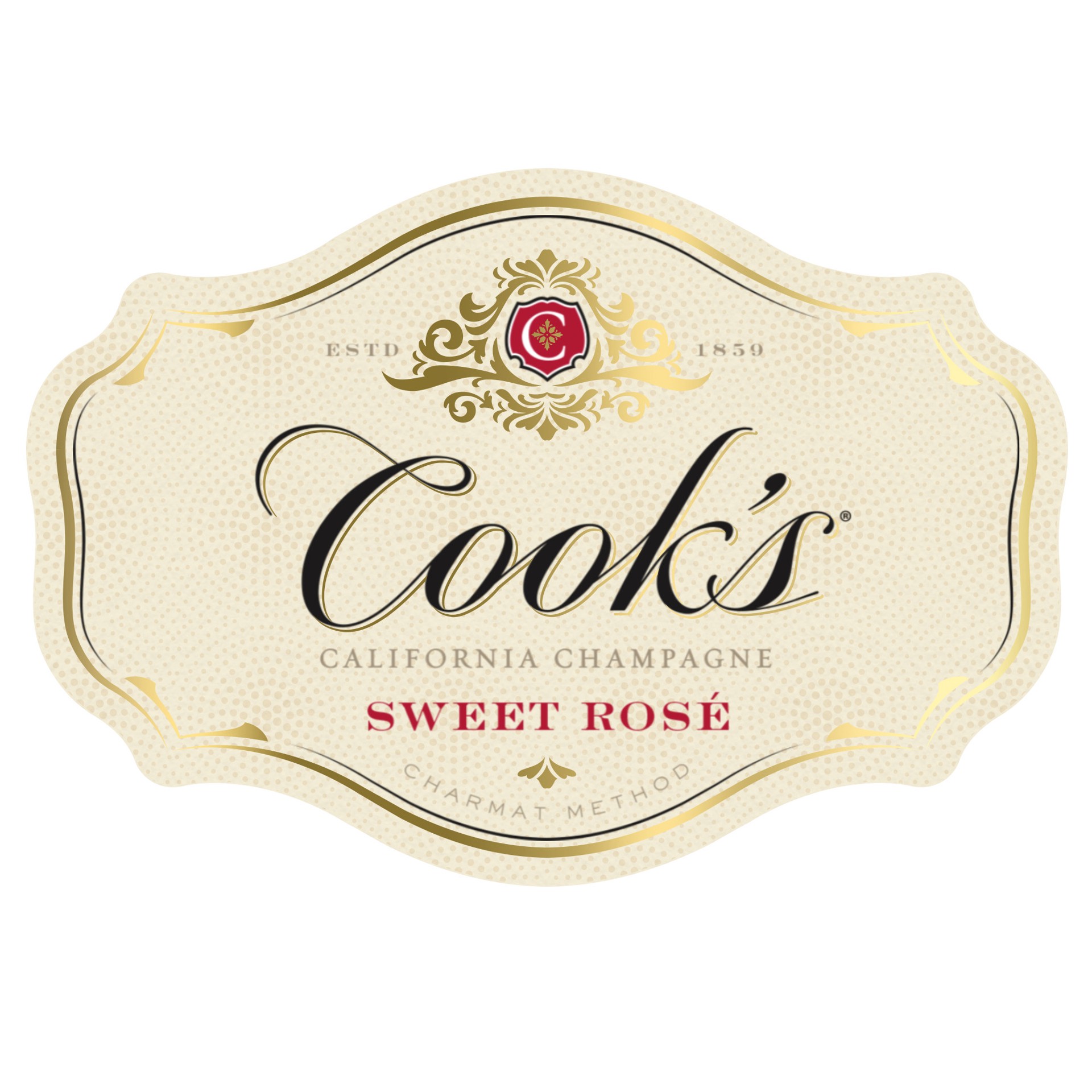 slide 5 of 7, Cooks Sparkling Sweet Rose, 25.36 fl oz