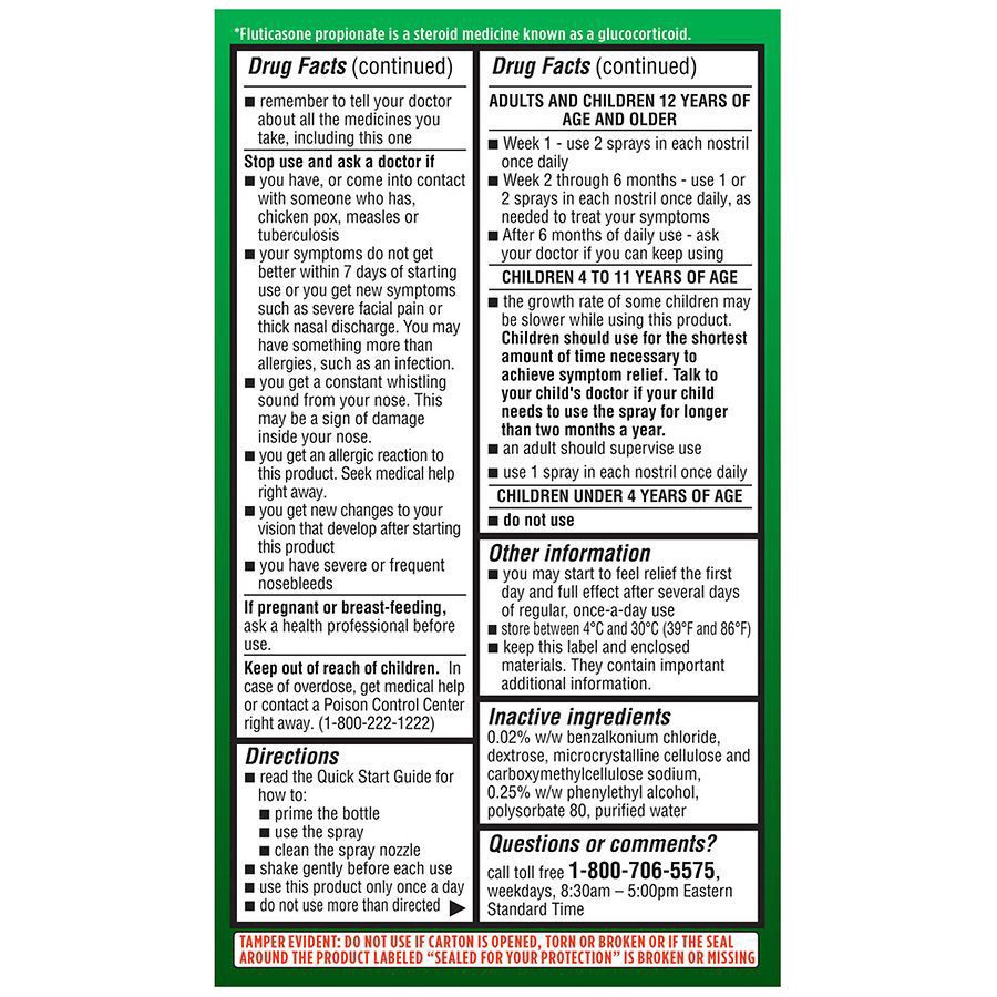 slide 2 of 5, Walgreens Fluticasone Allergy Nasal Spray, 0.62 fl oz x 2 ct