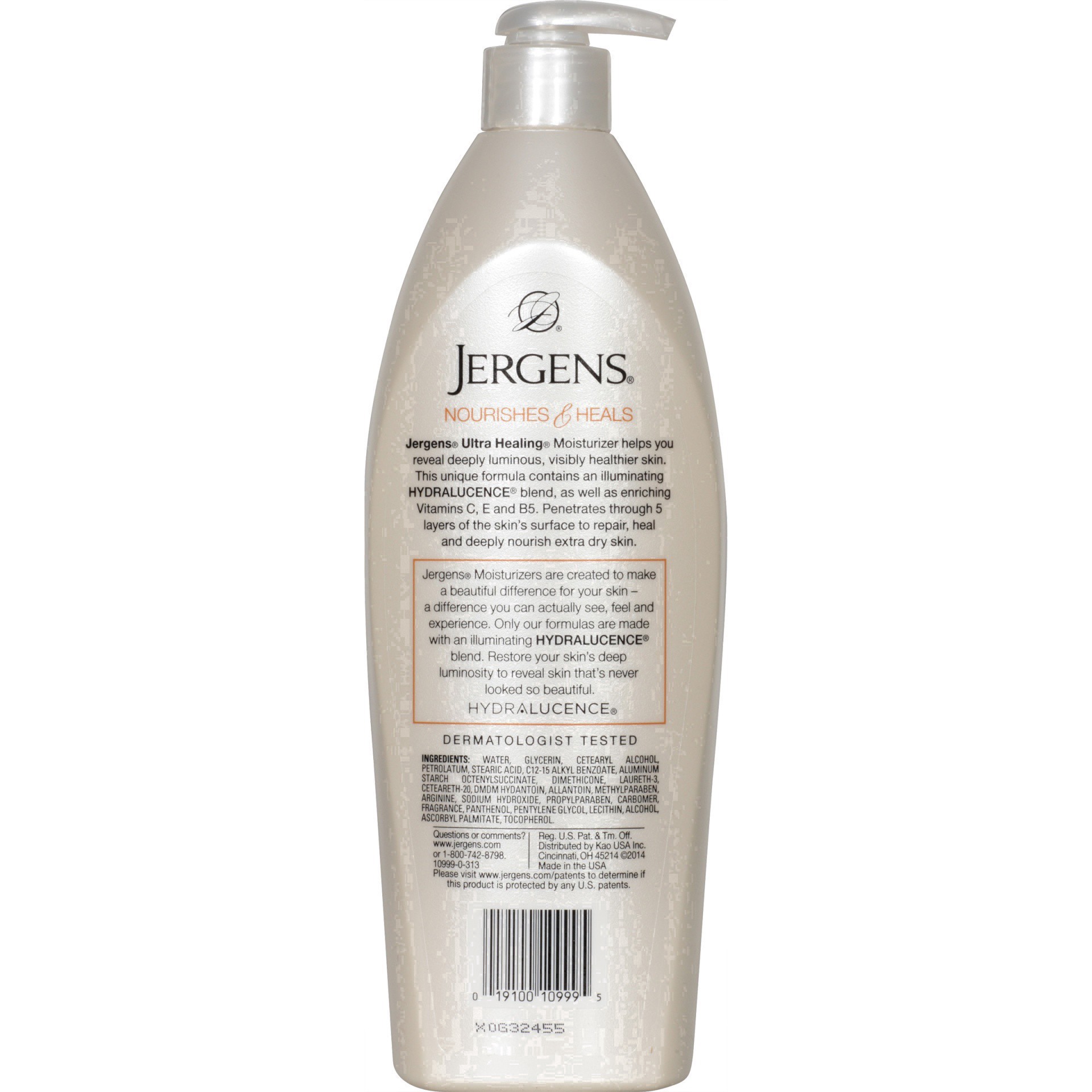 slide 4 of 67, Jergens Hand and Body Lotion, Dry Skin Moisturizer with Vitamins C,E, and B5, 21 fl oz