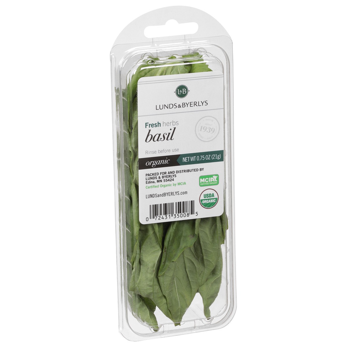 slide 8 of 9, L&B Lunds & Byerlys Organic Basil 0.75 oz, 0.75 oz