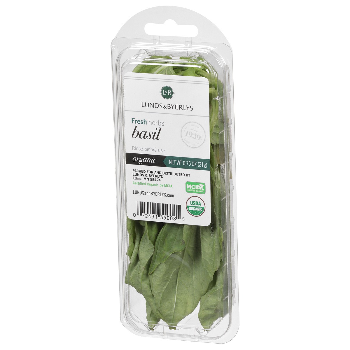 slide 3 of 9, L&B Lunds & Byerlys Organic Basil 0.75 oz, 0.75 oz