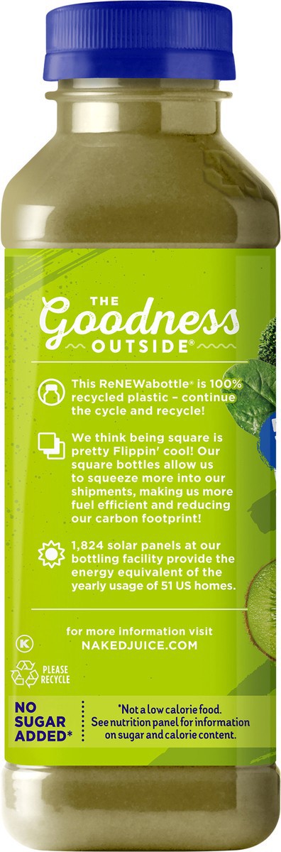 slide 9 of 9, Naked Juice Lower Sugar, Glorious Greens, 15.2 Fl Oz Bottle, 15.20 fl oz