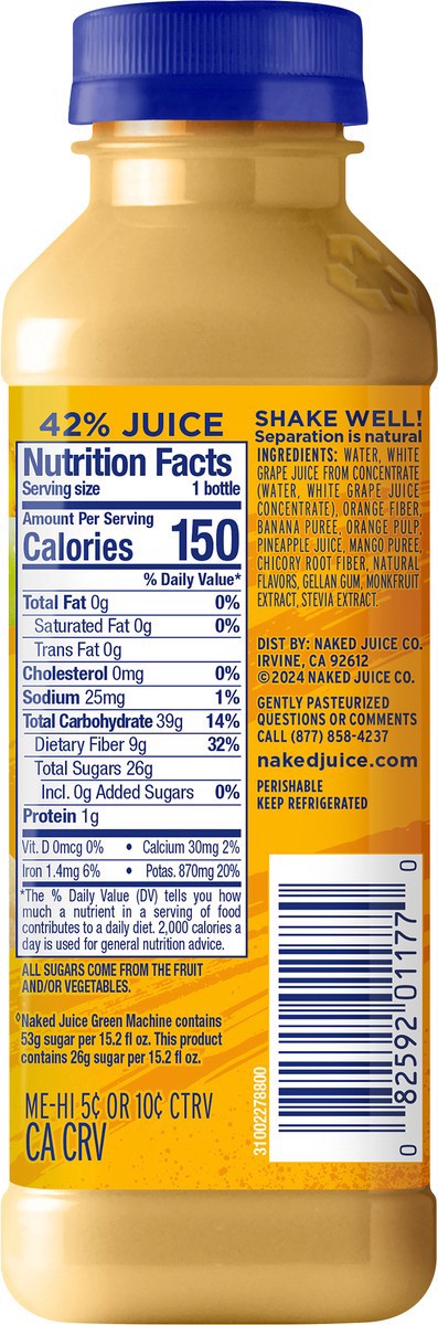 slide 10 of 11, Naked Lower Sugar Tropical Sunrise - 15.20 fl oz, 15.20 fl oz