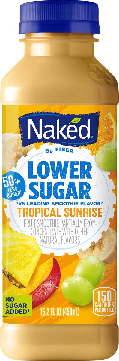 slide 8 of 11, Naked Lower Sugar Tropical Sunrise - 15.20 fl oz, 15.20 fl oz