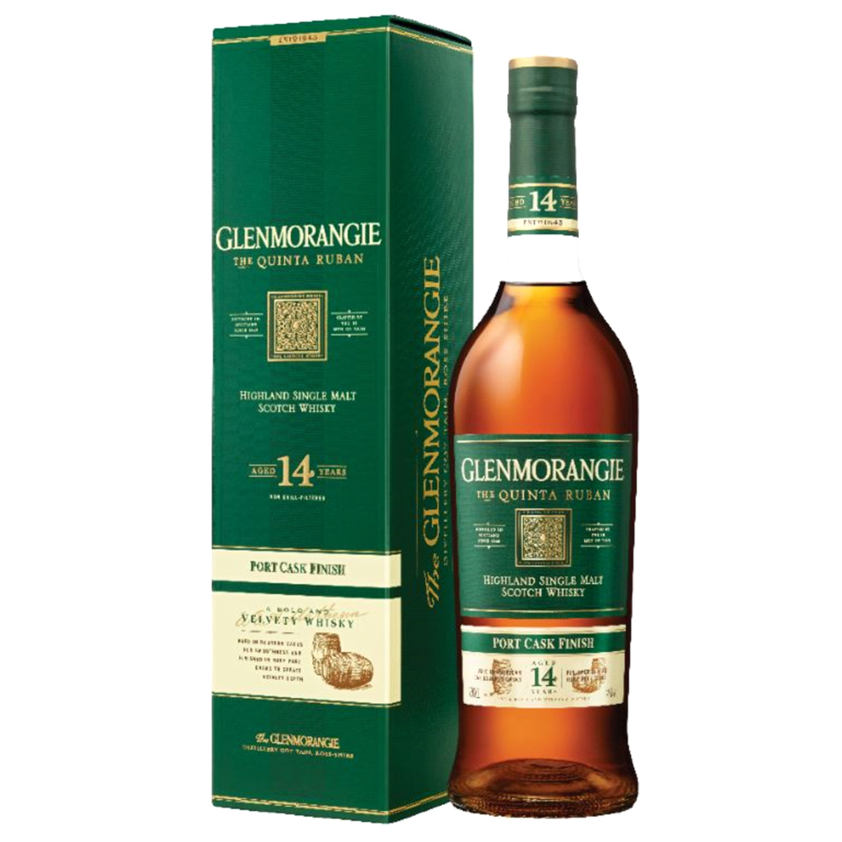 slide 1 of 1, Glenmorangie Highland Single Malt Scotch Whisky The Quinta Ruban Port Cask Finish - Bottle, 750 ml