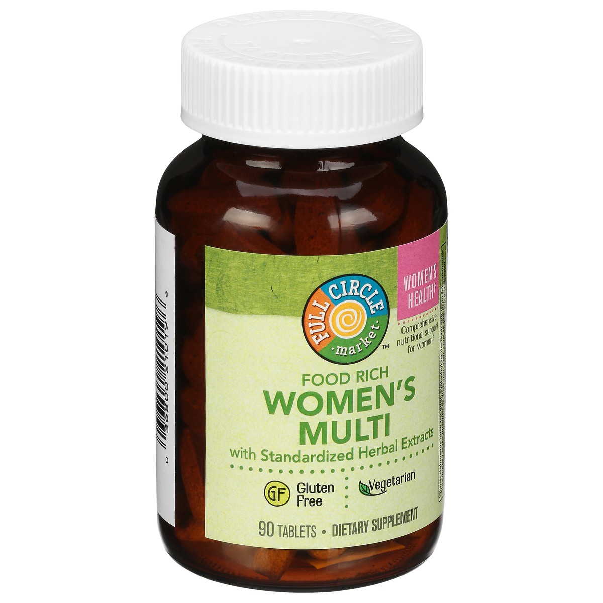 slide 4 of 10, Full Circle Market Women's Multivitamin With Standardized Herbal Extracts Vegetarian Tablets, 90 ct