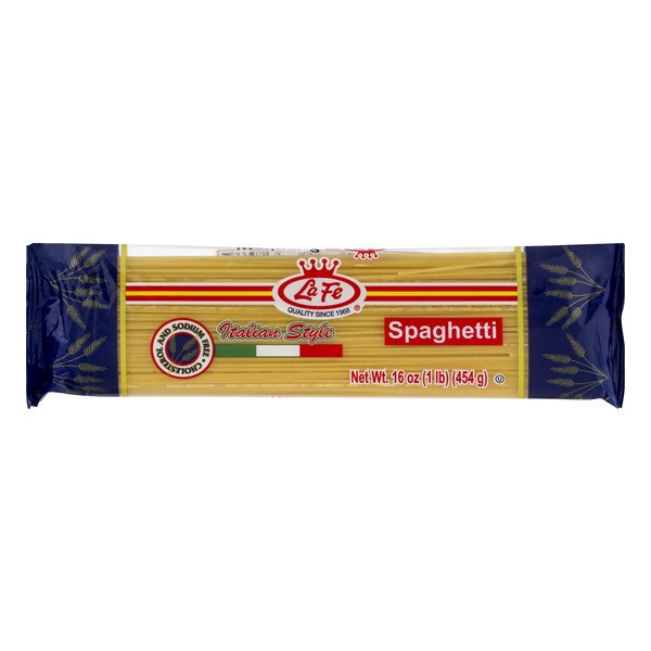 slide 1 of 1, La Fe Spaghetti 16 oz, 16 oz