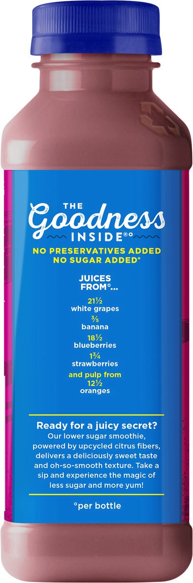 slide 11 of 11, Naked Juice Lower Sugar, Berrylicious, 15.2 Fl Oz Bottle, 15.20 fl oz