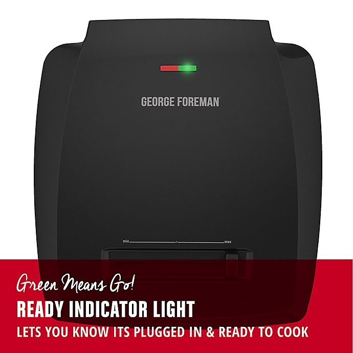 slide 5 of 5, George Foreman 8-Serving Variable Temperature Grill - Black, 1 ct