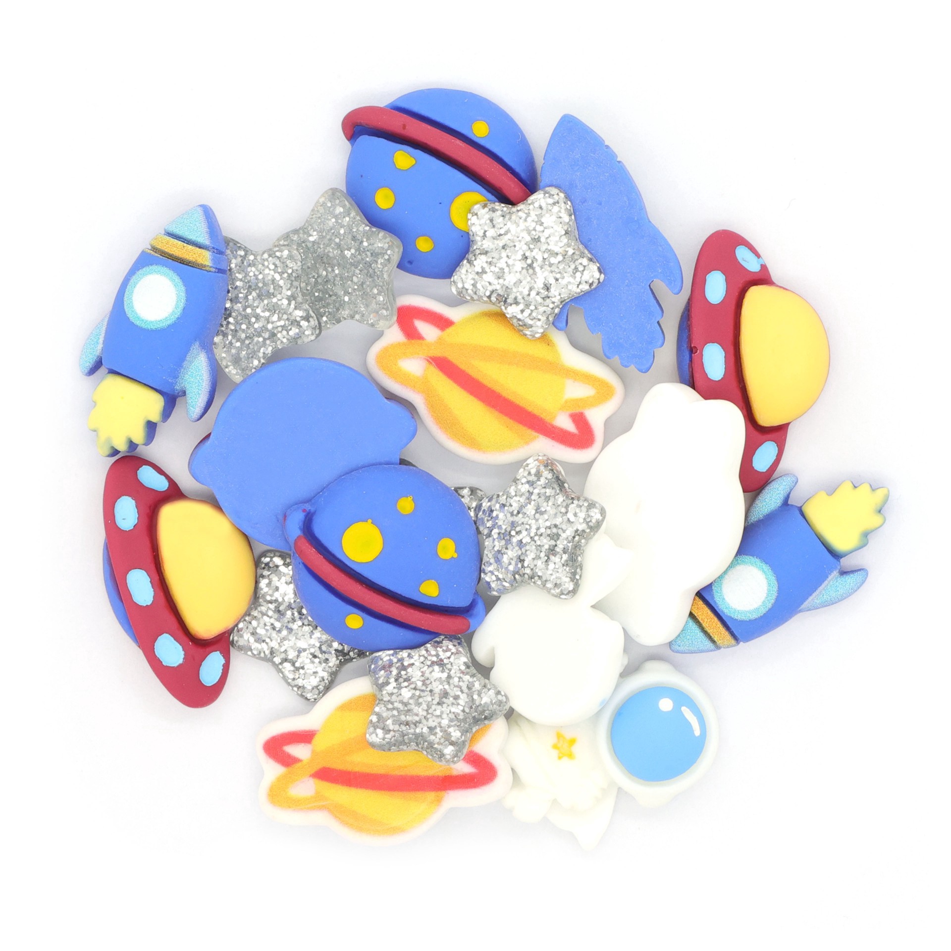 slide 2 of 3, Mixed Space Embellishments, 20ct. By Creatology, 20 ct