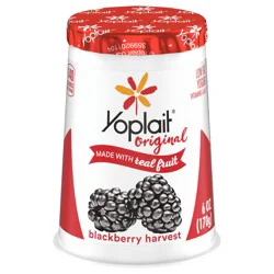 Yoplait Original Blackberry Harvest Low Fat Yogurt, 6 oz Yogurt Cup