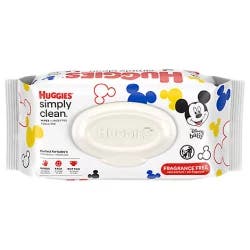 Huggies Simply Clean Baby Wipes Unscented 1 Fliptop Pack