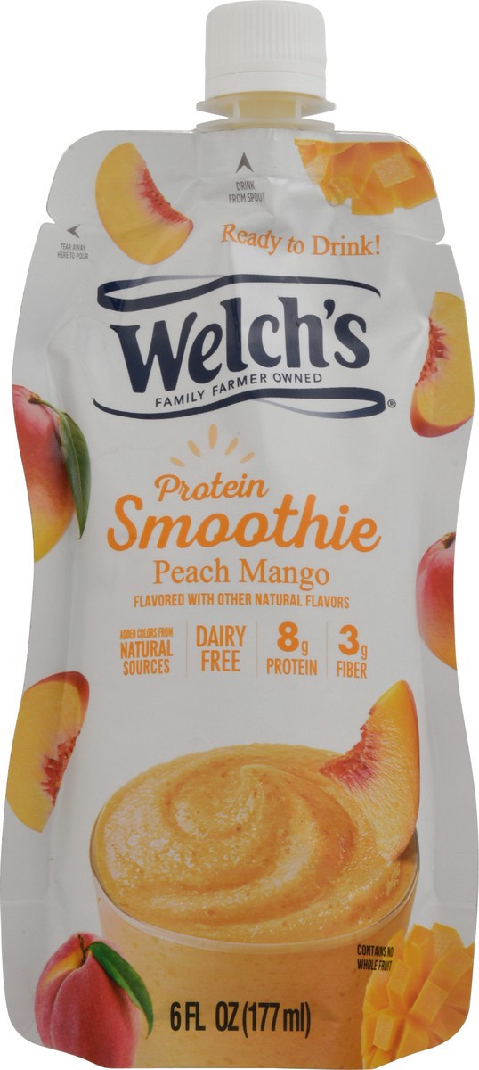 slide 7 of 9, Welch's Peach Mango Protein Smoothie 6 fl oz, 6 fl oz