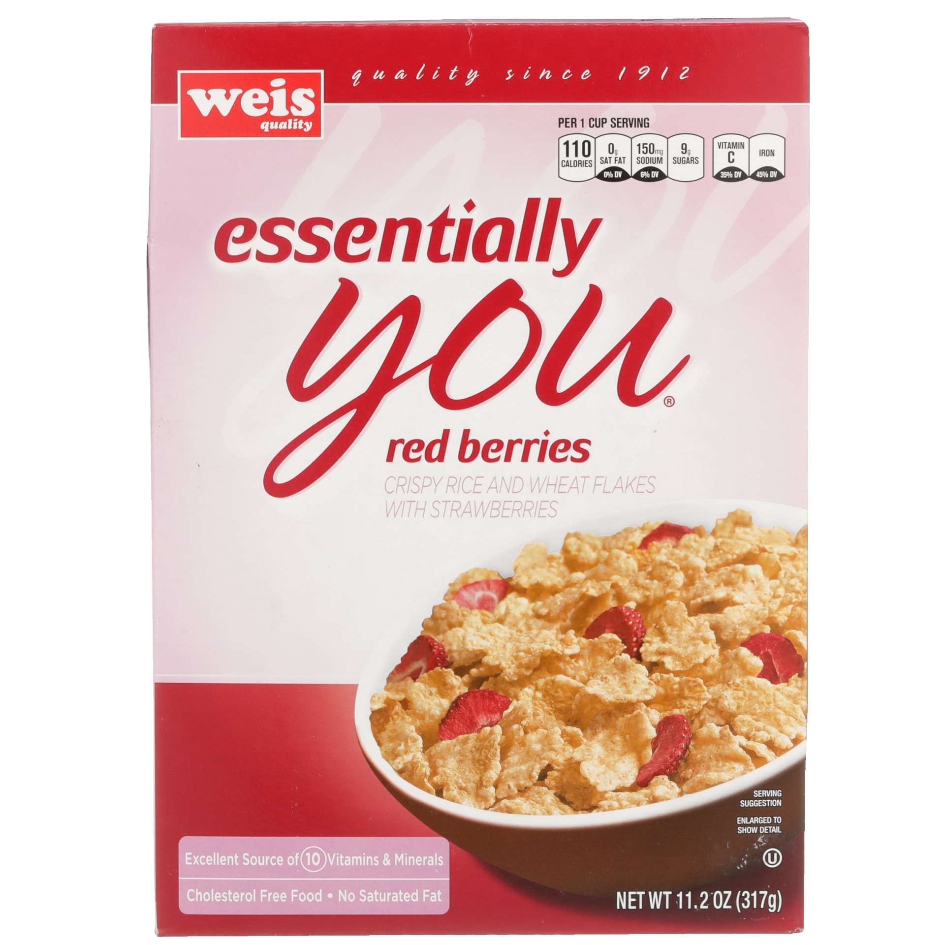 slide 1 of 6, Weis Quality Essentially You Red Berries Cereal, 11.2 oz