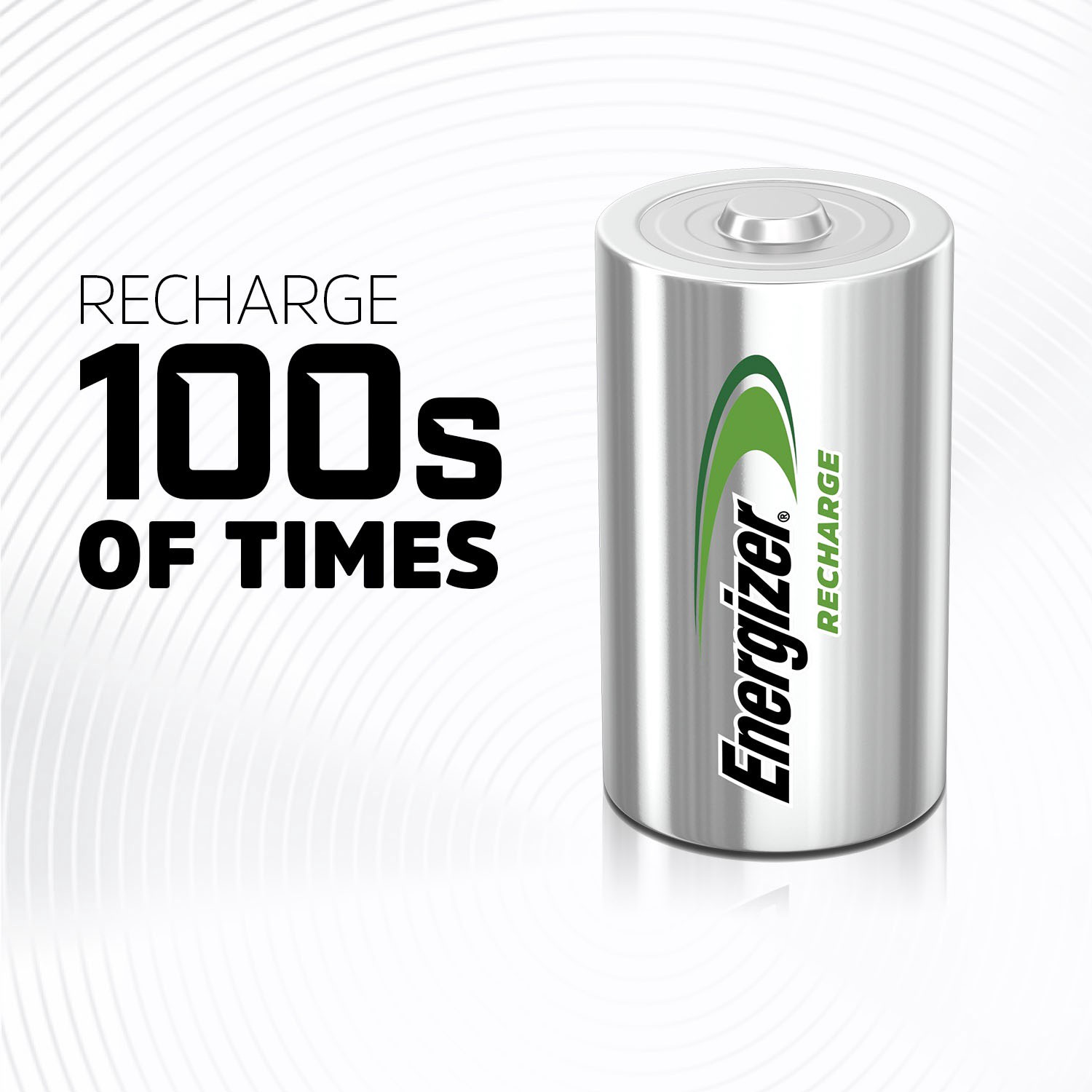 slide 8 of 8, Energizer Recharge D Rechargeable Batteries 2-Pack, 2 ct