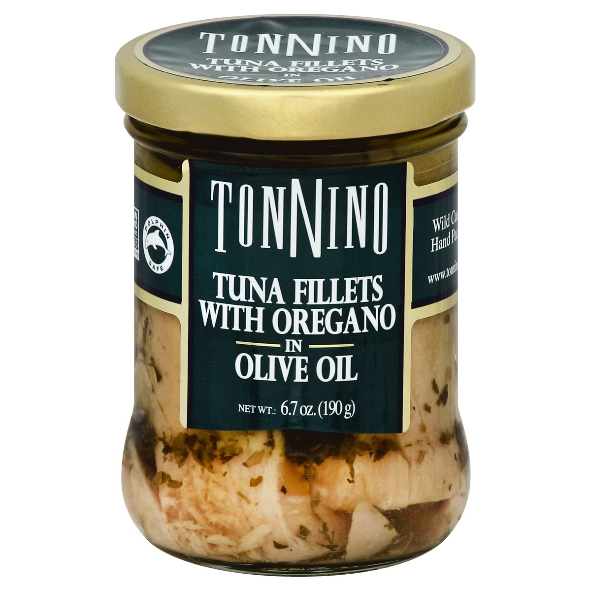 slide 3 of 3, Tonnino Tuna, With Oregano, In Olive Oil, Fillets, 6.7 oz
