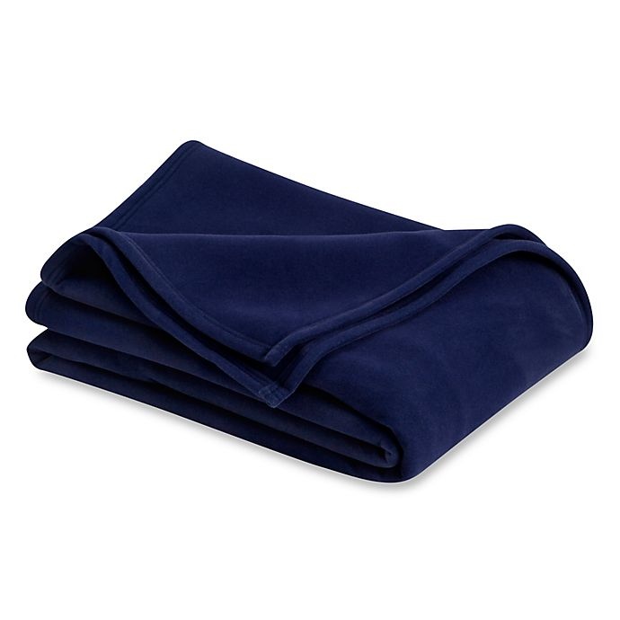 slide 1 of 1, Vellux Original Twin Blanket - Navy, 1 ct