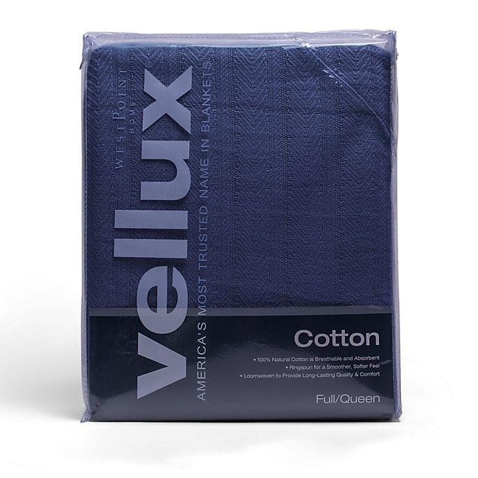 slide 4 of 4, Vellux Cotton Loom Woven Blanket, 1 ct