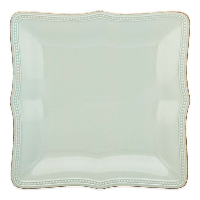 slide 1 of 1, Lenox French Perle Bead Square Dinner Plate - Ice Blue, 1 ct