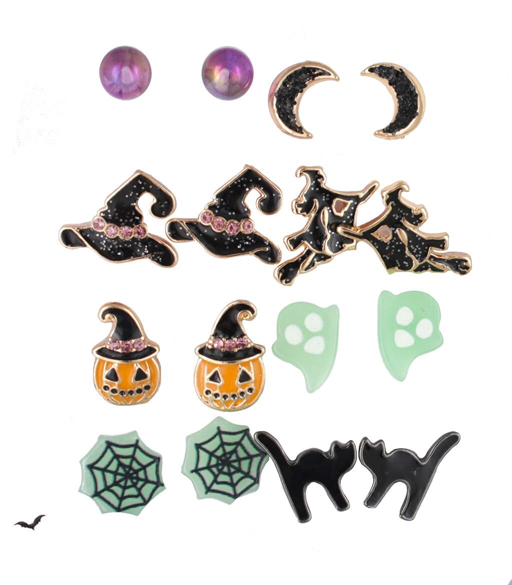 slide 1 of 1, I AM Jewelry I Am Halloween Earring Set, 1 ct