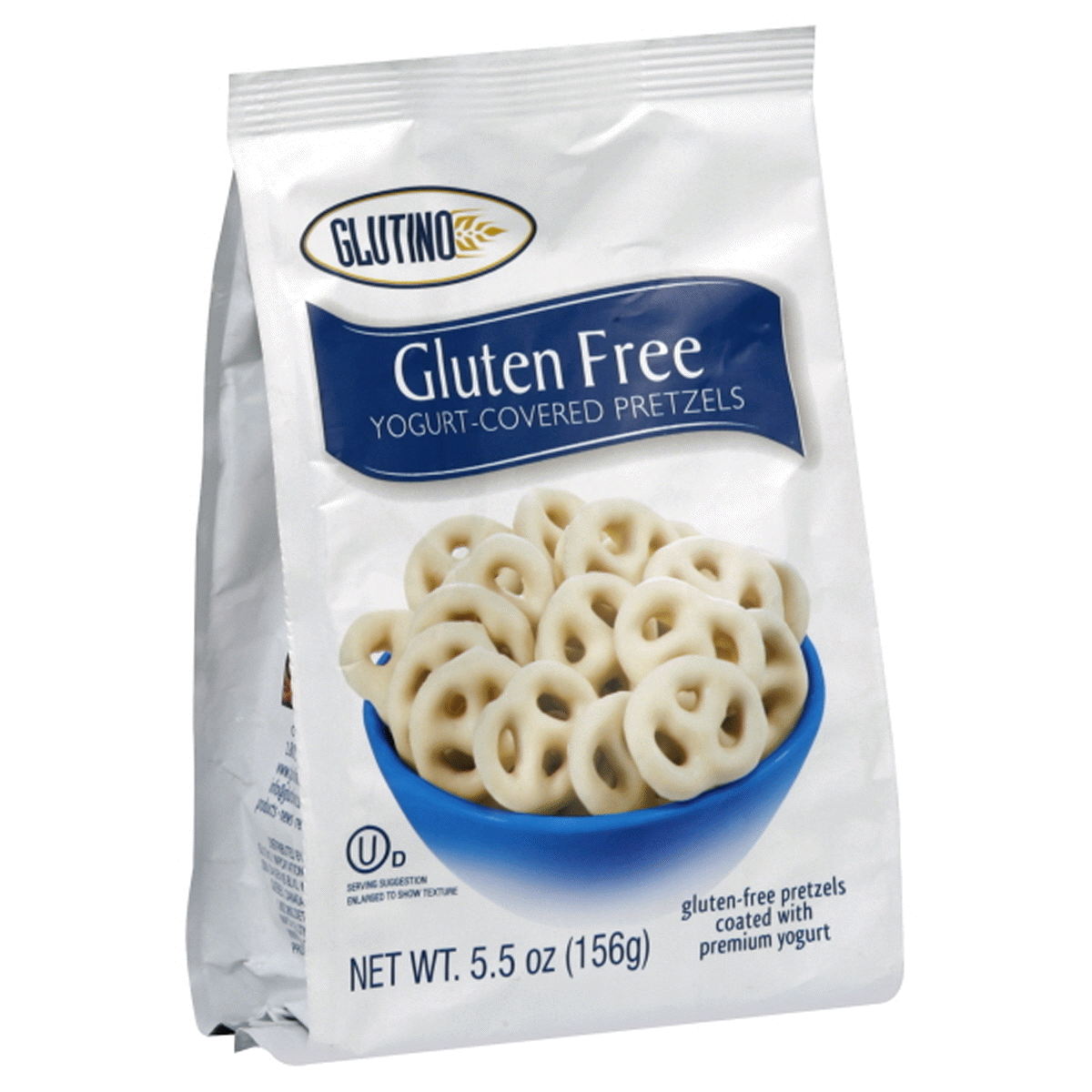 slide 1 of 1, Glutino Yogurt Covered Pretzels, 5.5 oz