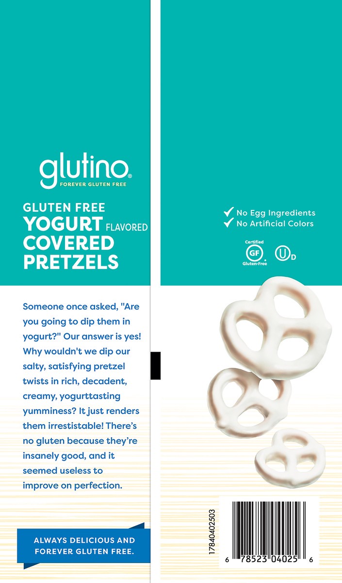 slide 8 of 8, Glutino Gluten Free Yogurt Flavored Covered Pretzels 5.5 oz, 5.5 oz