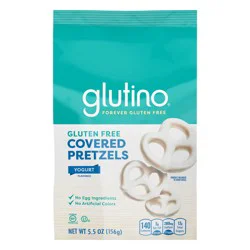 Glutino Gluten Free Yogurt Flavored Covered Pretzels, Gluten Free Snacks, 5.5 oz.