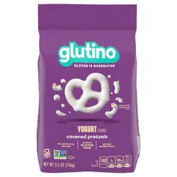Glutino Gluten Free Yogurt Flavored Covered Pretzels, Gluten Free Snacks, 5.5 oz.