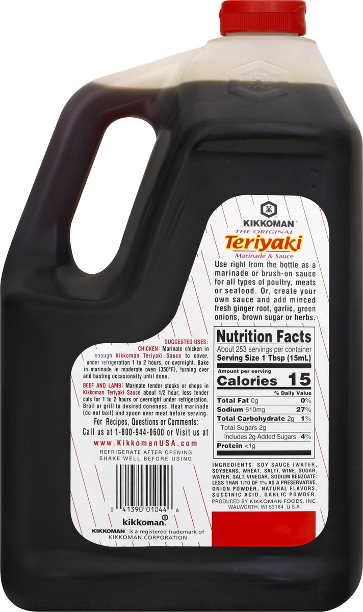 slide 8 of 9, Kikkoman Teriyaki Marinade & Sauce 1 gal, 1 gal