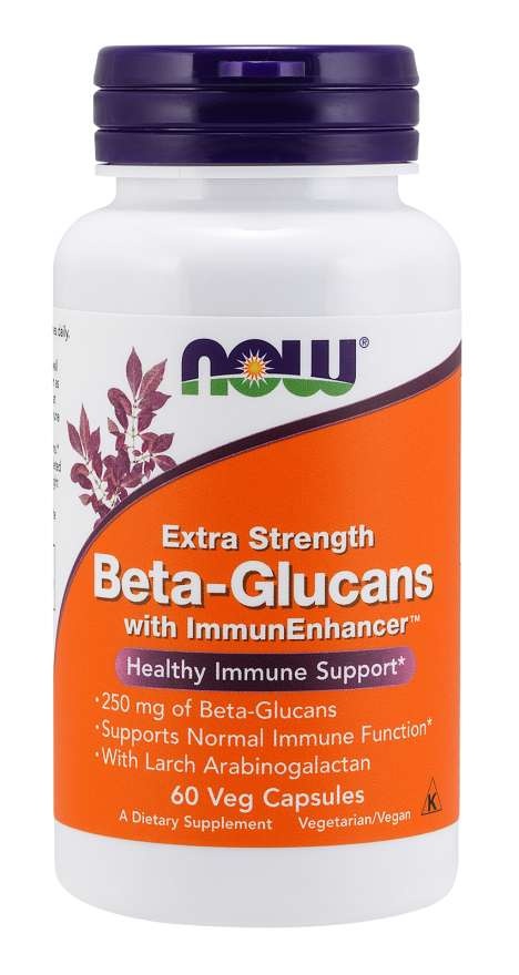 NOW Foods, Beta-Glucans with ImmunEnhancer™ with Larch Arabinogalactan ...