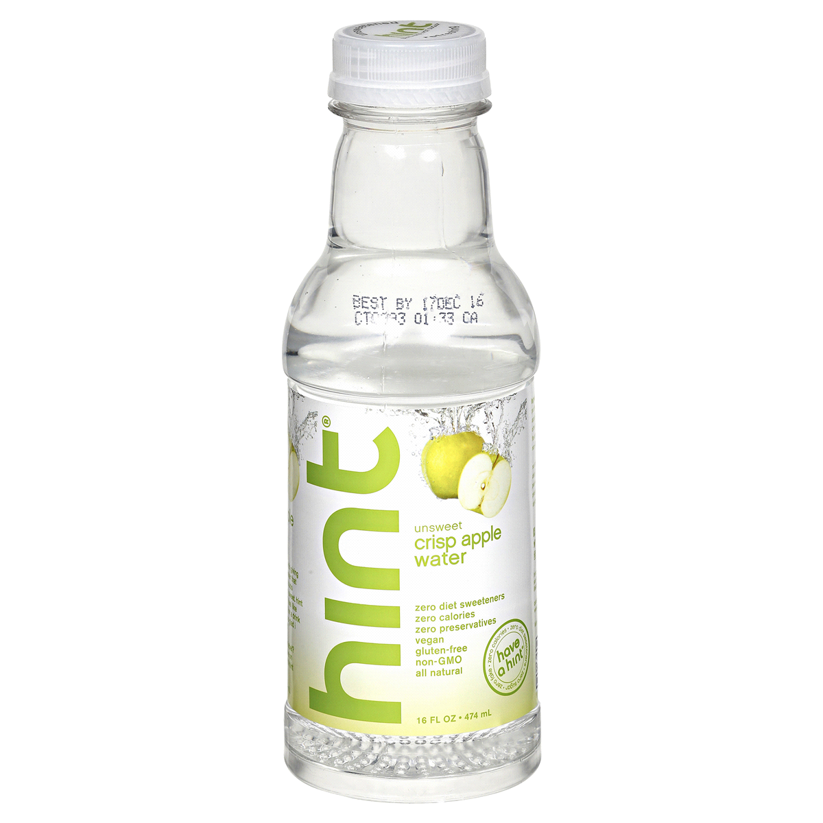 slide 60 of 108, hint Crisp Apple Flavored Water - 16 fl oz Bottle, 16 oz