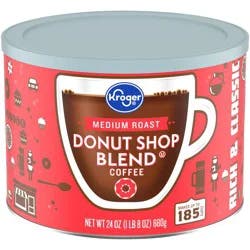 Kroger Donut Shop Medium Roast Ground Coffee - 24 oz