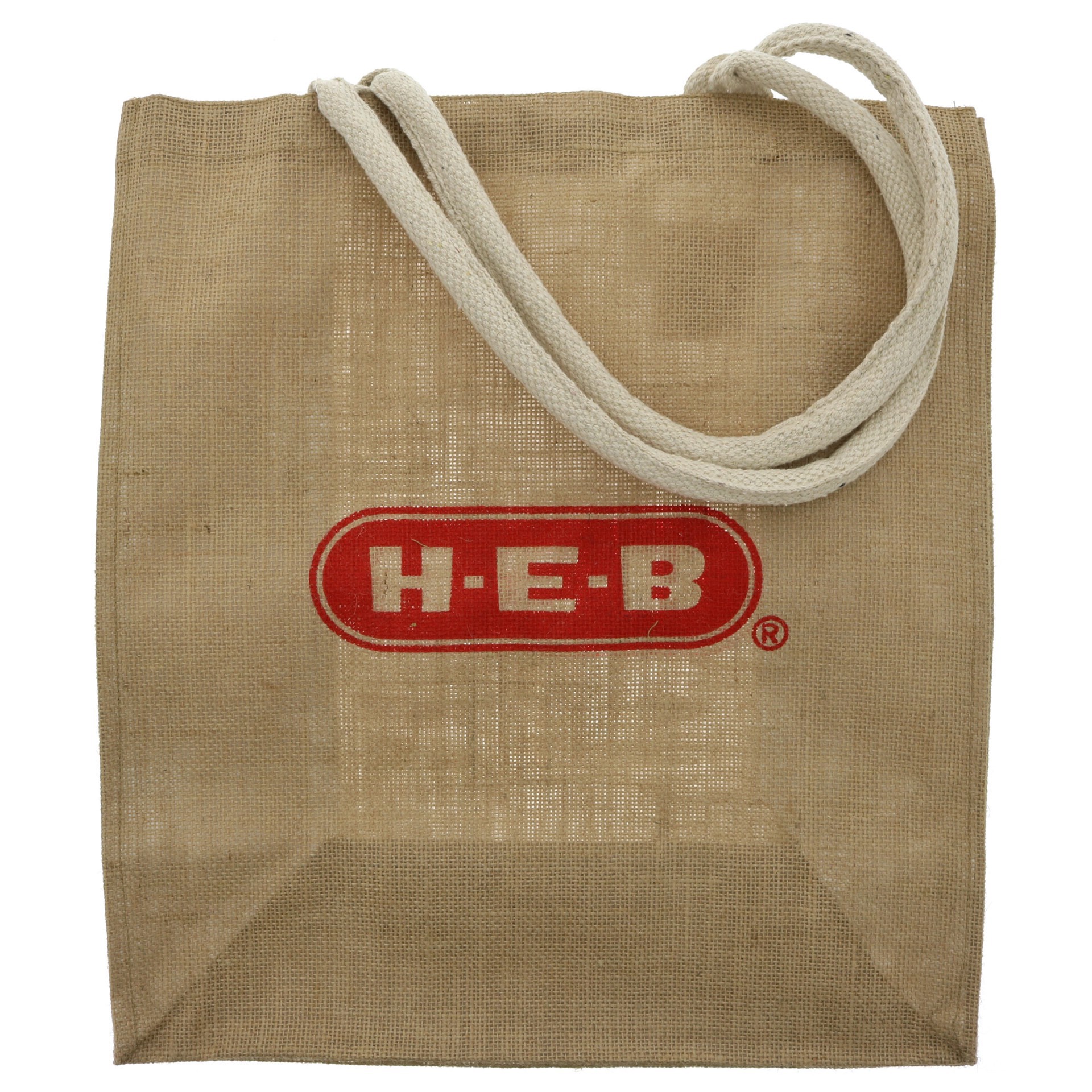 slide 1 of 1, H-E-B Jute Reusable Bag, 1 ct
