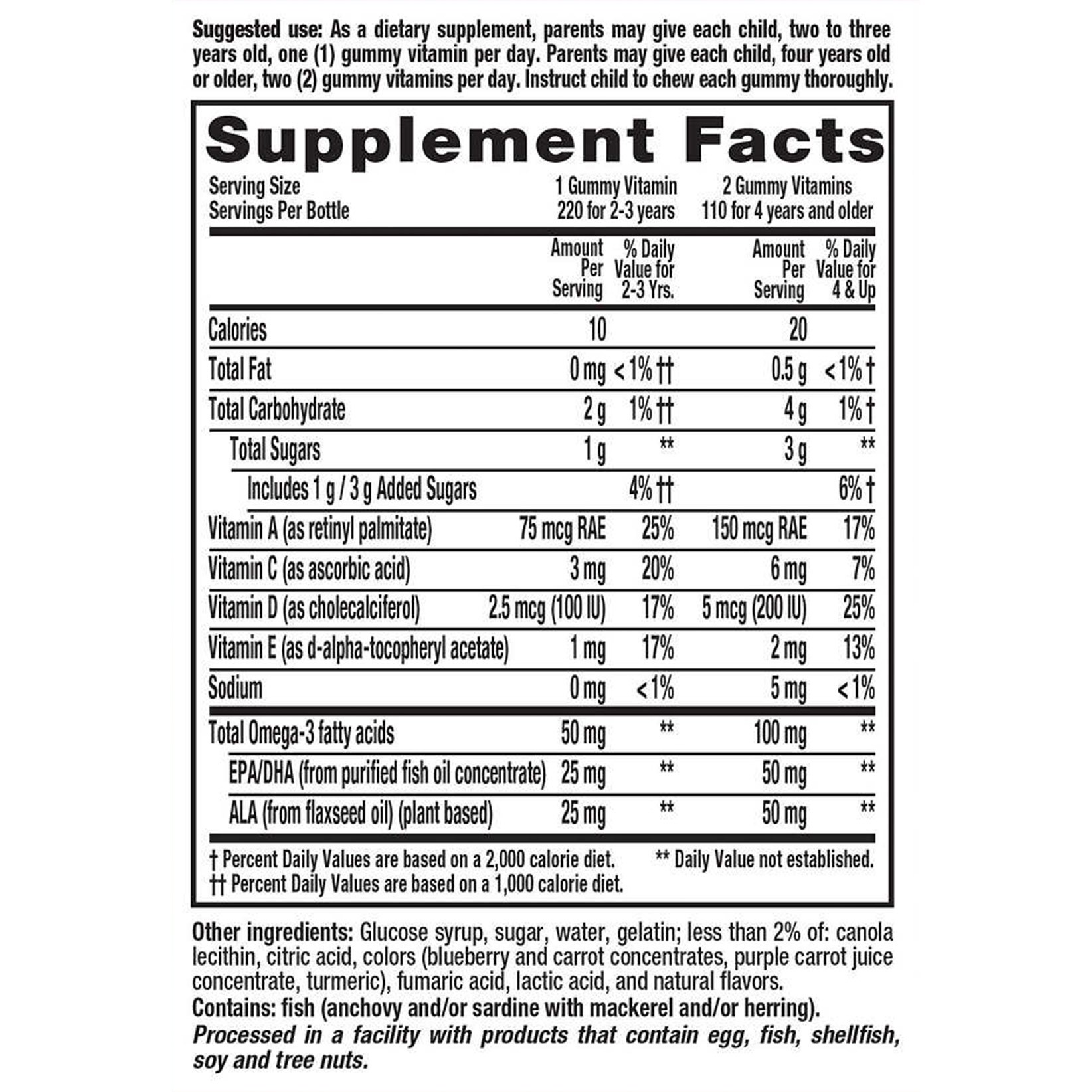 slide 2 of 5, L’il Critters Omega-3 DHA, 220 Gummies, 