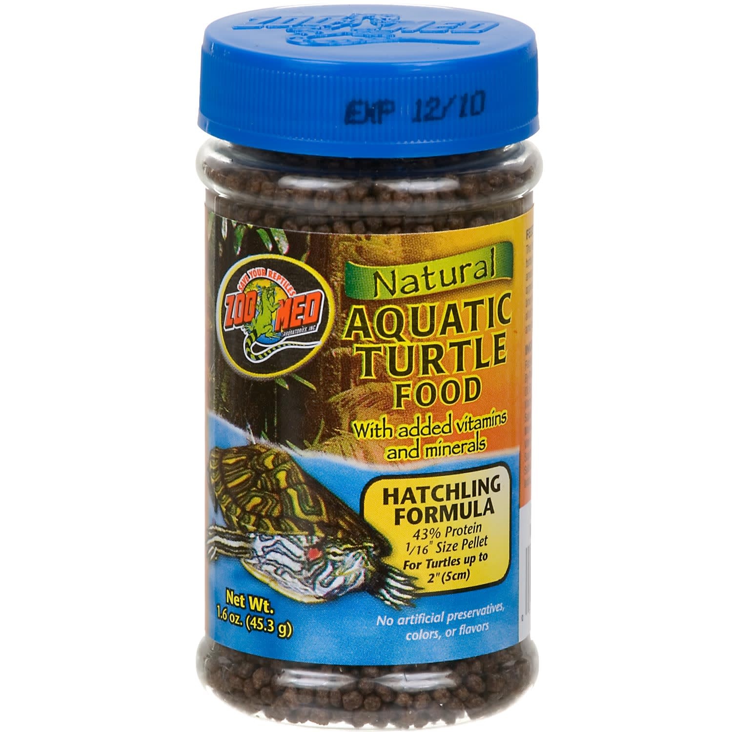 slide 1 of 1, Zoo Med Natural Hatchling Formula Aquatic Turtle Food, 1.6 oz