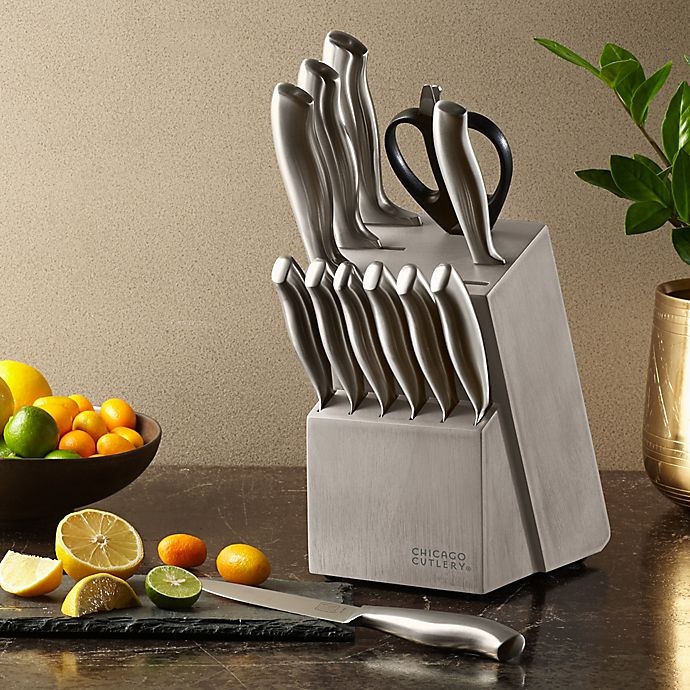 slide 2 of 3, Chicago Cutlery Insignia Steel Knife Block Set, 13 ct