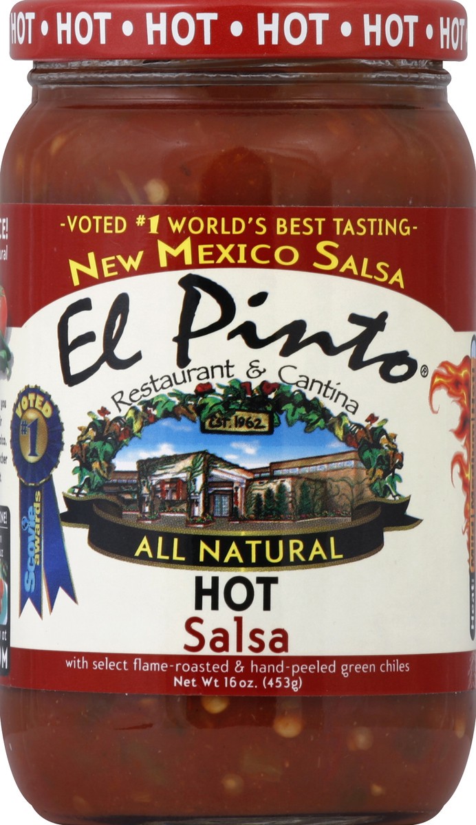 slide 1 of 3, El Pinto Salsa 16 oz, 16 oz