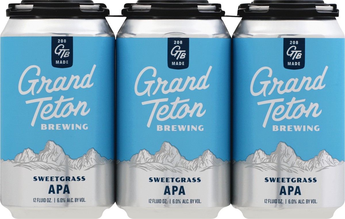 slide 6 of 8, Grand Teton Brewing Co. Grand Teton Sweetgrass American Pale Ale Bottles, 6 ct; 12 oz