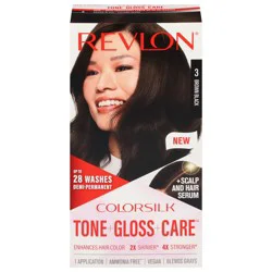 Revlon ColorSilk Brown Black 3 Demi-Permanent Hair Color 1 ea