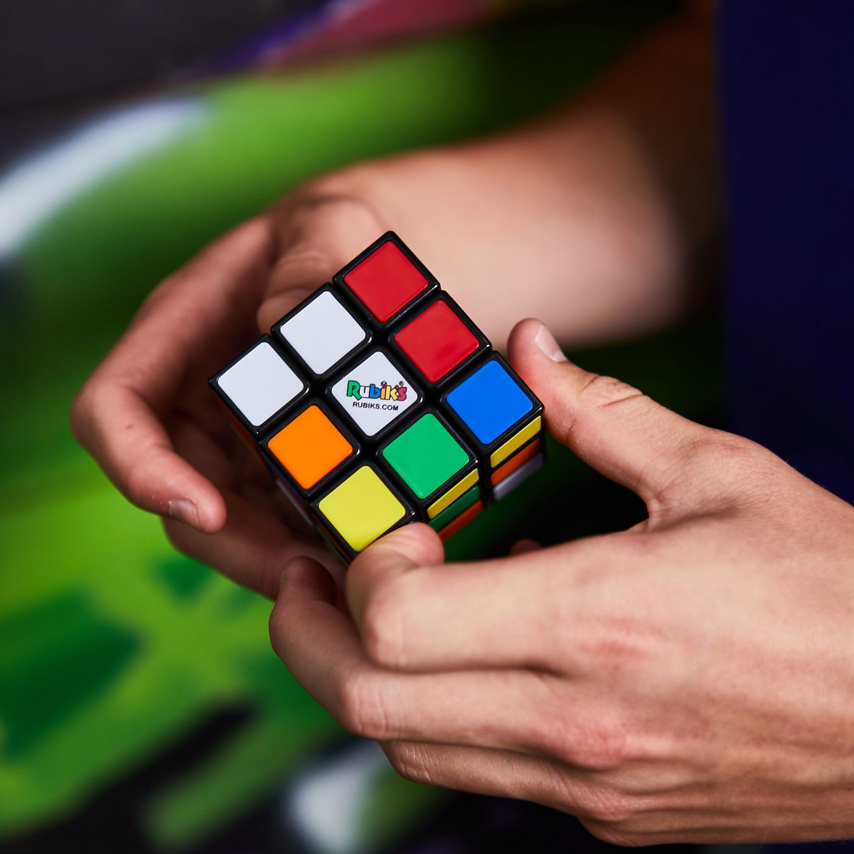 slide 4 of 5, Rubik's Rubik''s Cube, The Original 3x3 Colour-Matching Puzzle, Classic Problem-Solving Cube, 1 ct