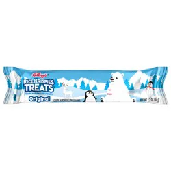 Rice Krispies Treats Mega Size Crispy Marshmallow Squares, Holiday Snacks, Original, 2.2oz Bar, 1 Bar