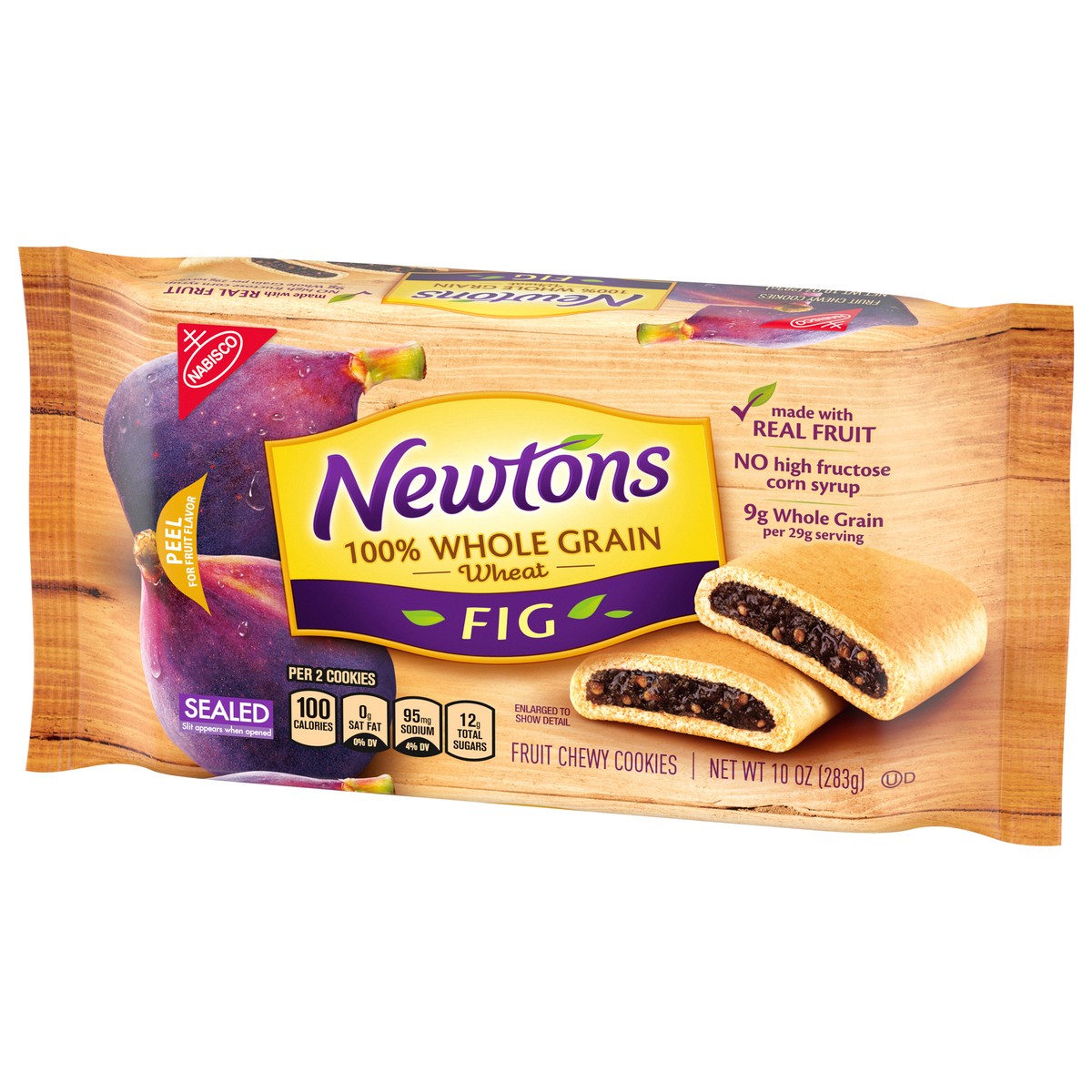 slide 8 of 9, Newtons 100% Whole Grain Wheat Soft & Fruit Chewy Fig Cookies, (Fig Bars), 10 oz Pack, 10 oz