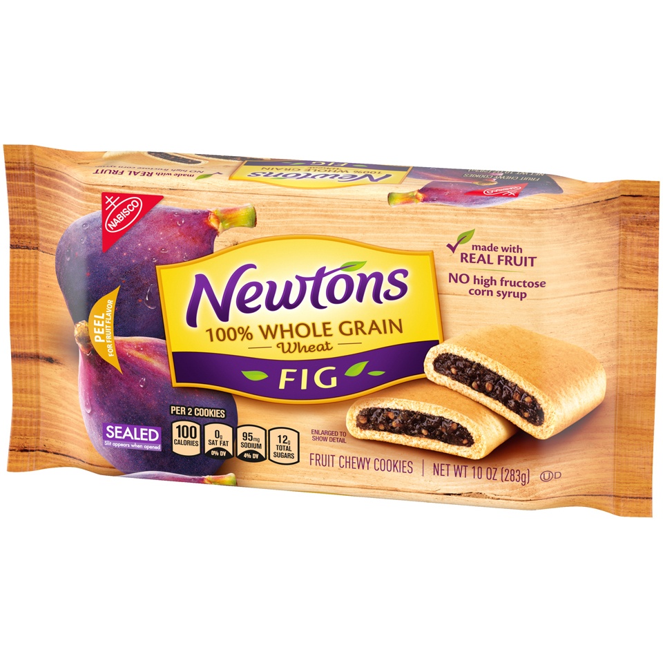 slide 4 of 9, Newtons Fig 100% Whole Grain Soft & Chewy Fruit Cookies, 10 oz