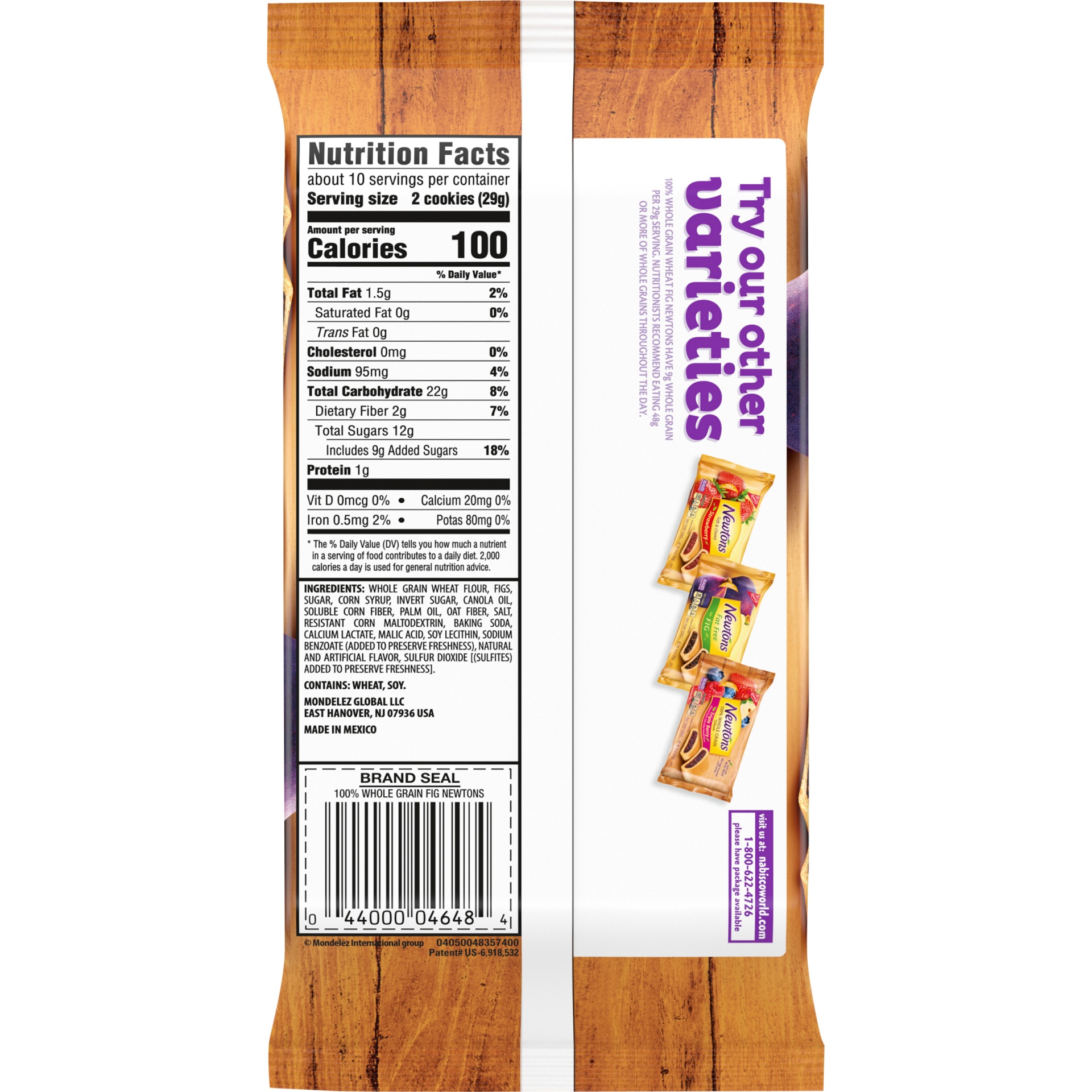 slide 7 of 9, Newtons Fig 100% Whole Grain Soft & Chewy Fruit Cookies, 10 oz