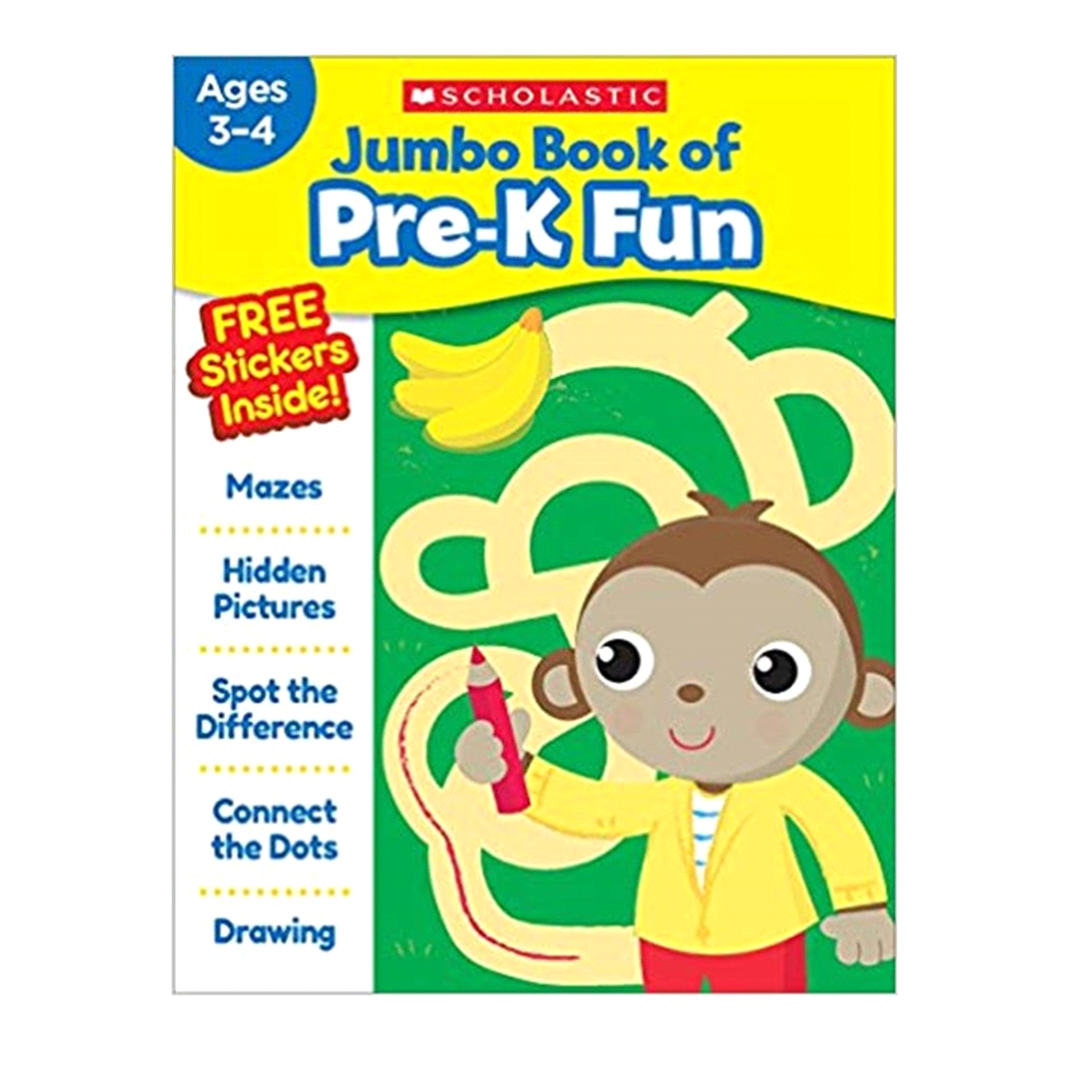 slide 1 of 1, Jumbo Book Of Pre-K Fun Workbook By Scholastic, 1 ct