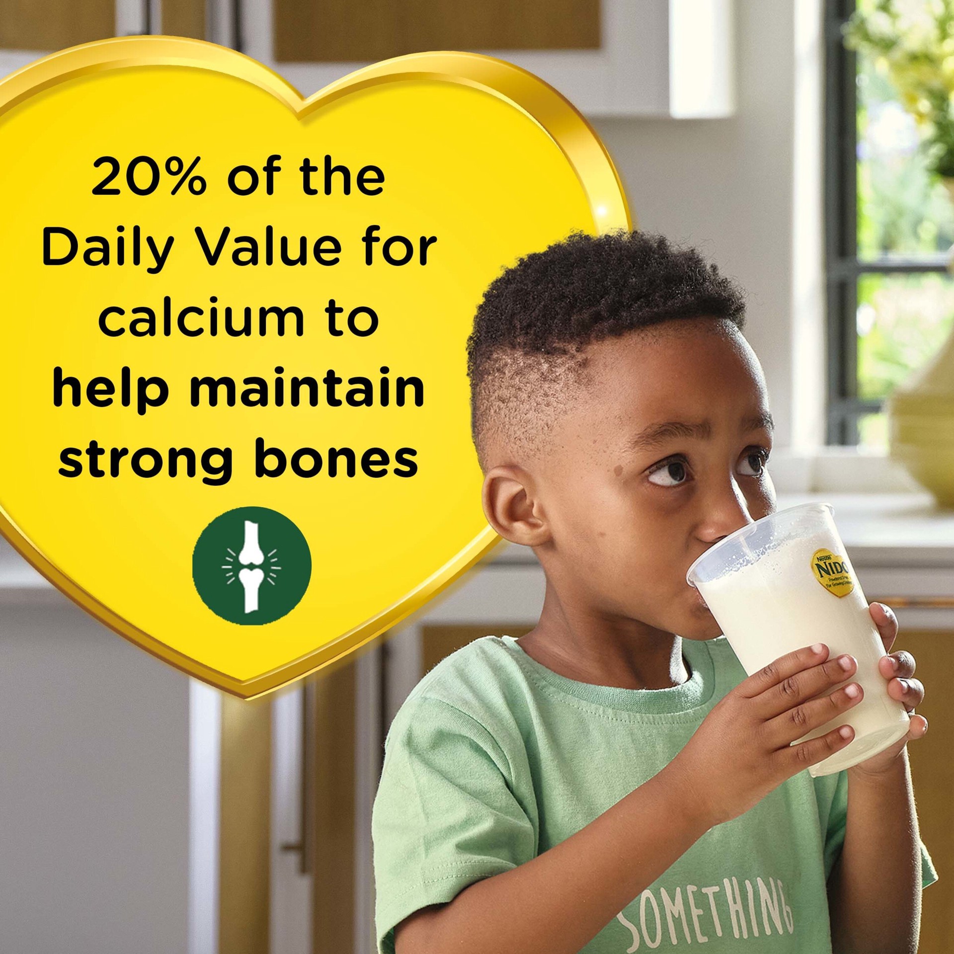 slide 5 of 9, Nido Nestlé NIDO Kinder Toddler Milk Beverage Powder Mix, 2 + Years, 23 Servings per Container, 138 Total Servings, 6x800g (4,800g), 1.76 lb