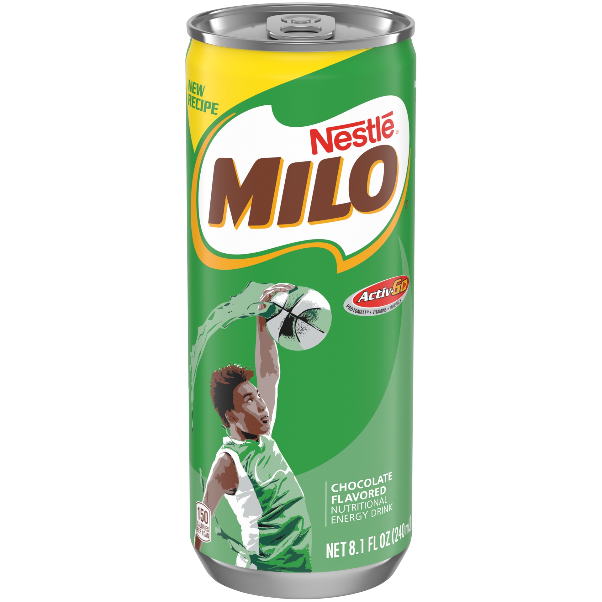 slide 2 of 6, MILO Activ-Go Chocolate Flavored Drink, 8 oz