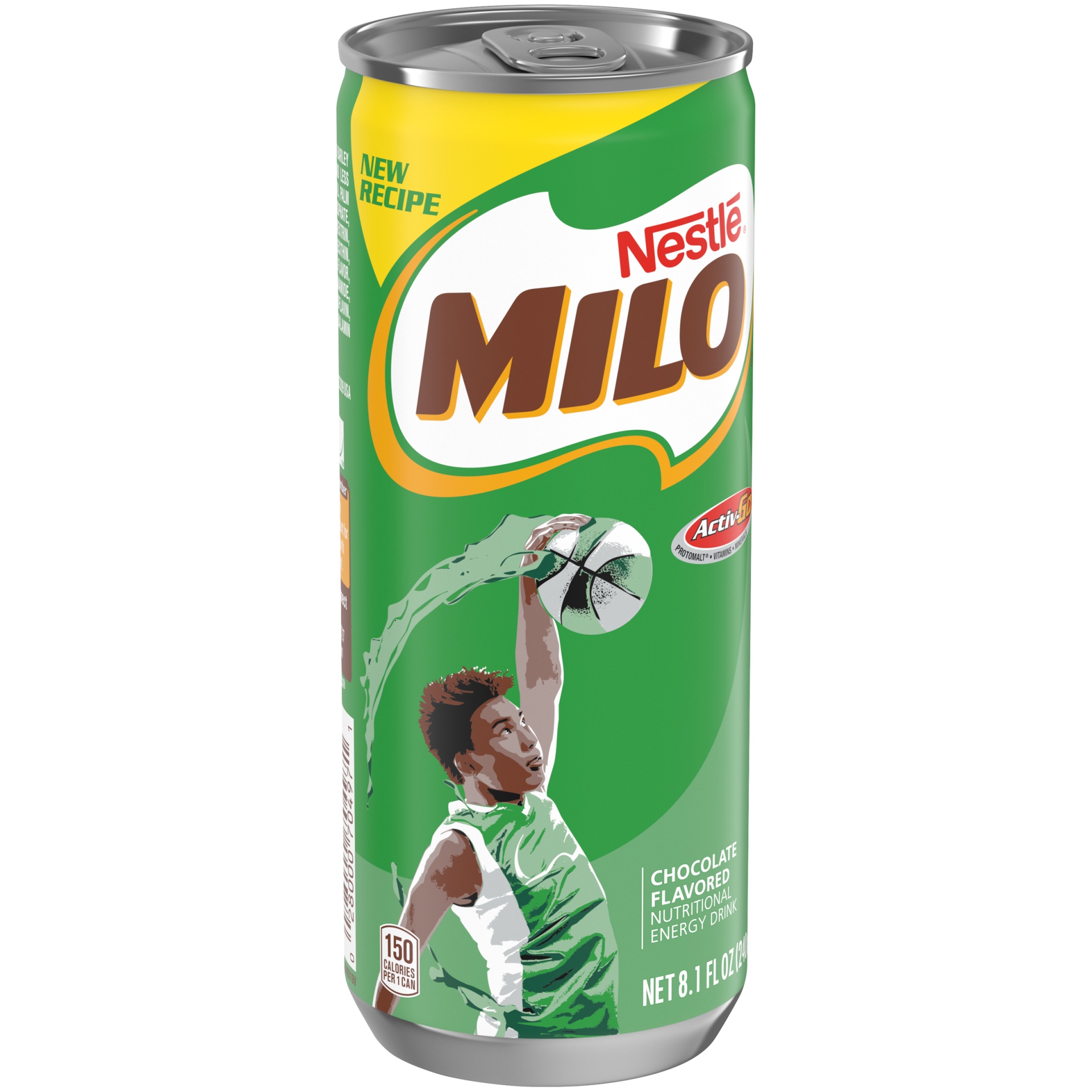 slide 3 of 6, MILO Activ-Go Chocolate Flavored Drink, 8 oz