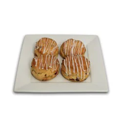 Lemon Cranberry Round Scones, 4 Count