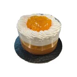 Peach Boston Creme Pie, 5 Inch